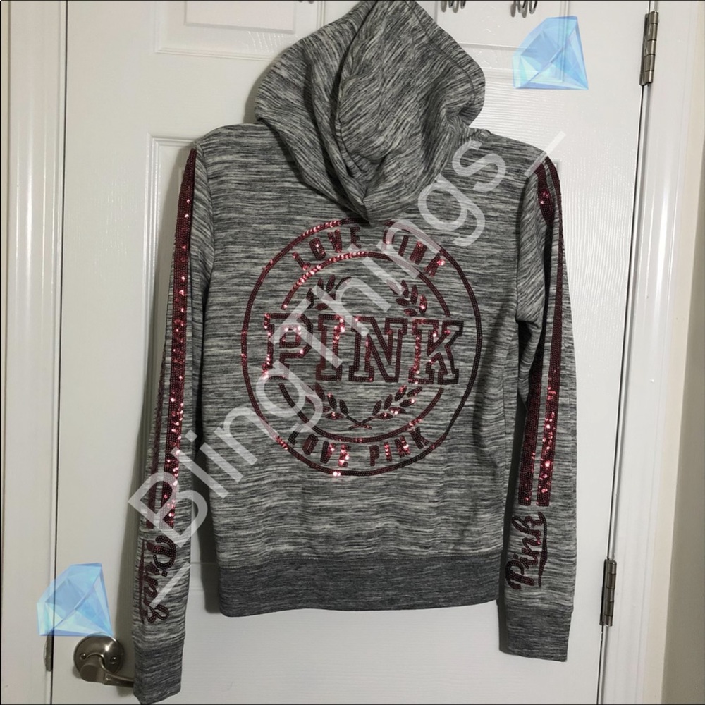 💎Rare VS PINK Ruby Bling Full Zip💎